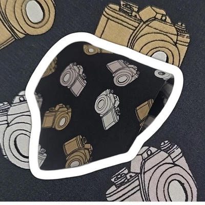 Vicky Davis Nueva York Corbata Novedad Hombres Cámara Negro Seda Fotógrafo Vintage 57" Foto 1 de 4