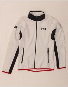 HELLY HANSEN Womens Fleece Jacket UK 10 Small White Colourblock Polyester DN42 - Picture 1 of 4