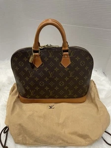 Louis Vuitton Alma Shoulder Bag PM Brown Canvas/Leather - Picture 1 of 24