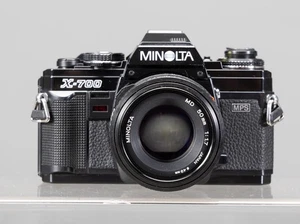Refurbished CLA'D Minolta X700, 35mm Film SLR w/ Minolta MD 50mm F1.7 Prime Lens - Picture 1 of 12