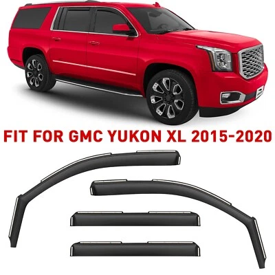 Protectores de lluvia viseras de ventilación para GMC Yukon XL 2015-2020 Foto 1 de 4