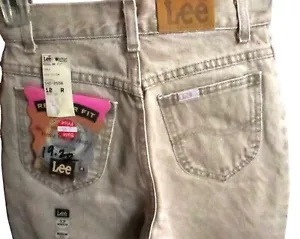 Vintage 1980's GIRLS Jeans 12 REG 24x27 HIGH WAIST RELAXED FIT MOM JEANS NEW NOS - Picture 1 of 6