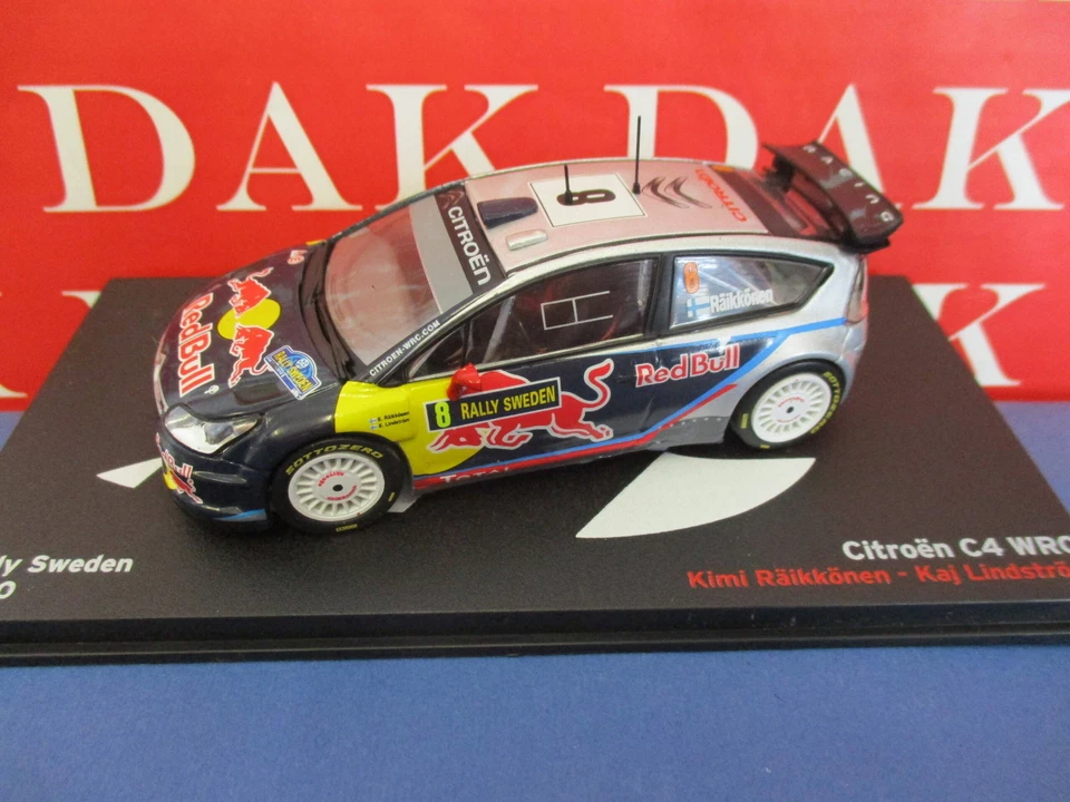 Die cast 1/43 Modellino Auto Citroen C4 WRC Rally Svezia 2010 K. Raikkonen - Immagine 1 di 4