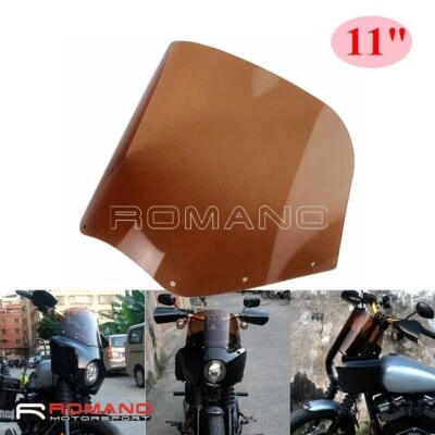 11" Headlight Windshields Deflector For Harley Dyna Low Rider S FXLRS 2020-2021 - Image 1 of 4