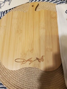 Dolly Parton Apple Bamboo Cutting Board Kitchen/Wall With Dish Towel And Sponge  - Picture 1 of 3