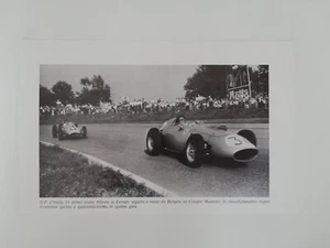 Clipping Ritaglio Foto Formula 1 F1 Allison su Ferrari e Burgess su Maserati - Picture 1 of 1