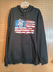 Sudadera con capucha DIST RICT para hombre talla 2XL negra Jak's cerveza bandera suave Usada en excelente condición #25 - Imagen 1 de 8
