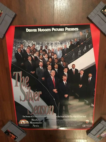 NBA Denver Nuggets 25th Anniversary The Silver Season 18x23 Poster Cover