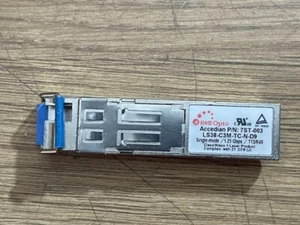 Pac Opto Accedian P/N : 7ST-003 LS38-C3M-TC-N-D9 monomode / 1,25 Gbit/s / T13/R49 - Photo 1/4