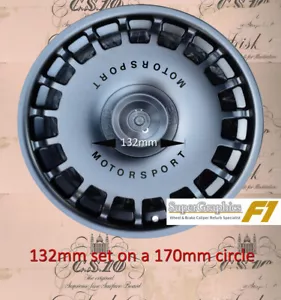 BMW Motorsport Radmitte Aufkleber Aufkleber 132mm über verschiedene Farben ein Paar - Bild 1 von 1