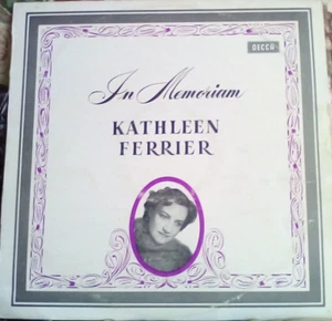 BOLSA 1 X DISCO CLÁSICO LP KATHLEEN FERRIER IN MEMORIAM DECCA - Imagen 1 de 3