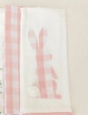 Easter Kitchen Dish Towels Set Of 4 Pink Bunny Design