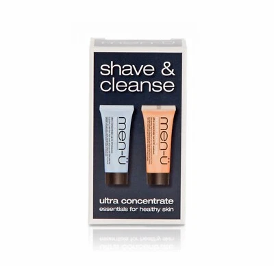 MEN-Ü men-u Shave & Cleanse | Shaving Cream & Face Wash | Ideal for Spots and Rash