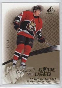 2003-04 SP Game Used Edition Gold /40 Marian Hossa #32 HOF