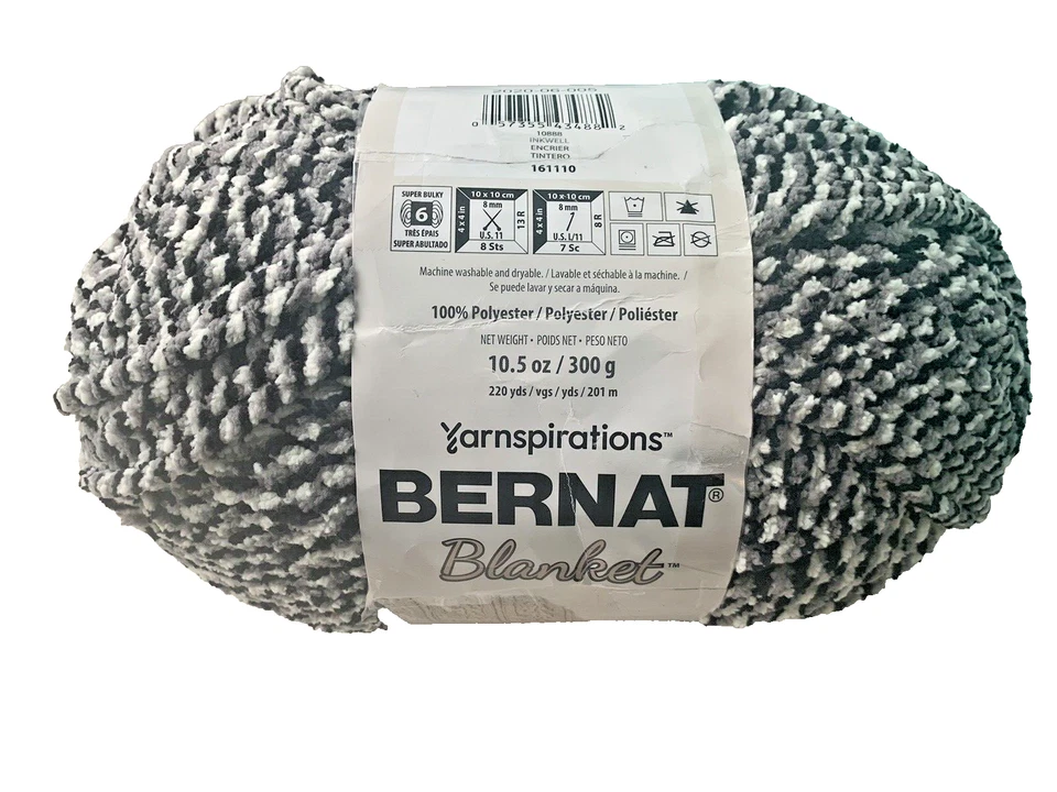 Bernat Blanket Yarn - INKWELL - 10.5 oz / 300g   - Super Bulky - Polyester - Image 1 of 4