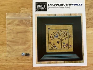 Snapper: Color Violet, 2016 cross stitch pattern from Bent Creek, Spring theme - Picture 1 of 5