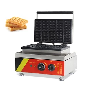 Mini máquina para hacer gofres 110 V comercial antiadherente gofrera eléctrica panadera 10 un. - Imagen 1 de 4