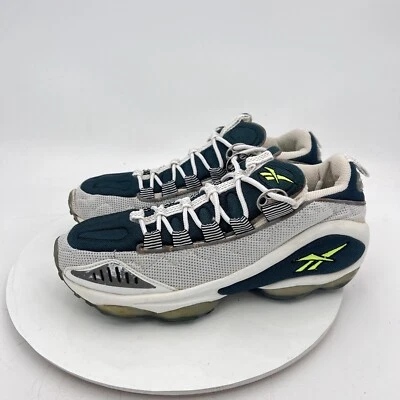 Zapatos de Colección Reebok DMX Run Hombres Talla 8.5 Plateados Ultramar Blanco Verde Neón Foto 1 de 4