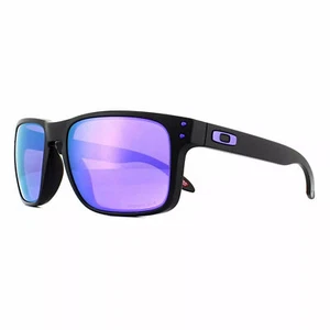 Gafas de sol Oakley Holbrook OO9102 K655 negro mate Prizm violeta - Imagen 1 de 3
