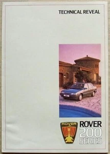 ROVER 200 SERIES Sales Staff Technical Reveal Brochure For 1985 - Picture 1 of 4