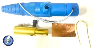 Bloqueo de cámara macho Hubbell HBL400MBL con tapa protectora para cámara 400A de un solo polo - Imagen 1 de 2