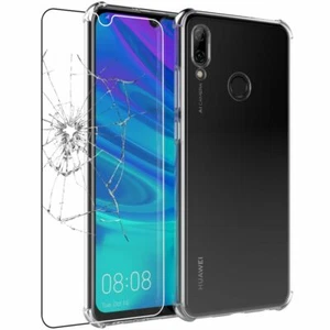 Coque Huawei P Smart 2019 Silicone Rebords Renforcés Antichoc + VERRE Trempé - Photo 1 sur 5