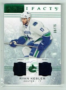 14-15 UD Upper Deck Artifacts  Ryan Kesler  /75  Patch--Jersey