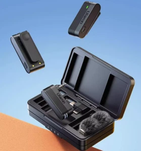 MOMA Wireless Lavalier Microphone 2.4GHz Noise Cancellation 360° work for 13.5h - Picture 1 of 8