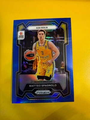 BRS27708 2023-24 Turkish Airlines EuroLeague Prizm Blue  #41 Matteo Spagno  /199 - Image 1 of 2