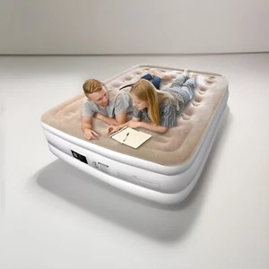 🔥Air Mattress with Built-in Pump - Double Height 18” Inflatable Bed (Queen) 🔥 - Picture 1 of 7