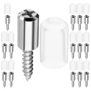 20 PCS Screw Shelf Holder Bookshelf Pegs for Shelves Cabinet Pins - Picture 1 of 12