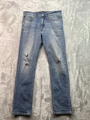 Calvin Klein Mens Sz 34x34  Designer Blue Jeans Straight Leg Guys Casual Pants - Image 1 of 4