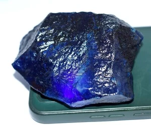 Blue Tanzanite UnCut Raw Rough 5000 Ct 1 kg Natural CERTIFIED Loose Gemstone - Picture 1 of 10