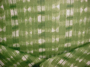 20-1/2Y Martin Lawrence Shibori Hunter Green Printed Linen Upholstery Fabric - Picture 1 of 4