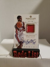 2012-13 Immaculate Rookie-Patch-Auto 66/100 Kim English #AP-KE RPA Pistons 