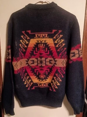 Vintage Pendleton Aztec Tribal Print Cardigan Sweater 100 Percent Lambswool(L) - Image 1 of 4