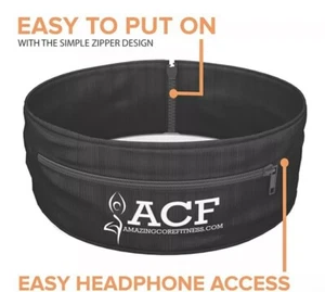 ACF Laufgürtel & Fitness Workout Gürtel mit Multi-Access Taschenöffnung (Medium) - Bild 1 von 6