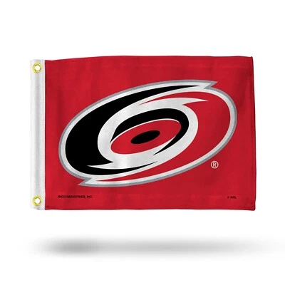 Carolina Hurricanes 12" x 18" Boat Flag Golf Cart Flag - Image 1 of 2