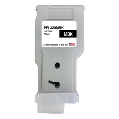 Compatible Ink Cartridge For Canon PFI-320 300ml Matte Black-USA - Image 1 of 2