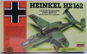 Vintage (1990) MISB Lindberg 1/72 Heinkel He 162 Sparrow Jet German WW2 - Picture 1 of 16