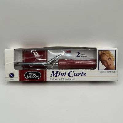 Vidal Sassoon Professional Mini Curling Iron 1/2” Mini Model VS103C New In Box - Image 1 of 4