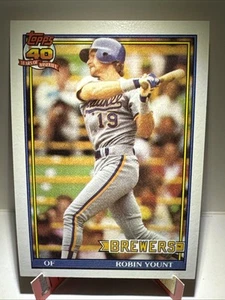 1991 Topps Robin Yount #575 Milwaukee Brewers - Bild 1 von 2