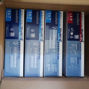 400 Latex Handschuhe zB Semperguard, latex,   puderfrei , Gr S + L - Bild 1 von 4
