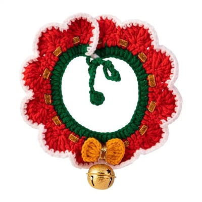 Bufanda Navidad Mascota Vacaciones Festivo Gatito Cachorro Disfraz Navidad Bufanda  Foto 1 de 4