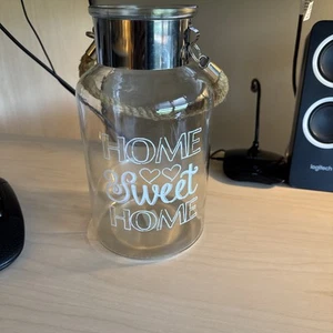 Large Home Sweet Home Jar With Rope Attached - Picture 1 of 12