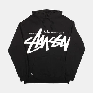 Stussy Front Logo Hoodie / Size L / Mens / Black / Cotton - Picture 1 of 8