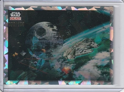 2023 Topps Star Wars Chrome Galaxy #86 Battle Of Endor Atomic Refractor #070/150 - Image 1 of 2