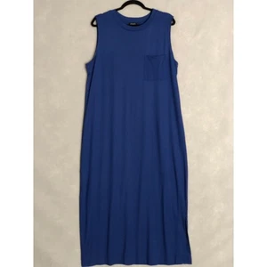 Maxi vestido sin mangas Jones New York para mujer talla XL azul real NUEVO - Imagen 1 de 6