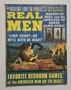 REAL MEN Magazine June 1970 GGA Girl Cover Stories of War Adventure Sex Love - Picture 1 of 11