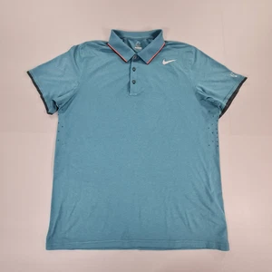 Nike Roger Federer Polo Shirt Blue XL RF 2014 Australian Open Tennis 596548 370 - Picture 1 of 12